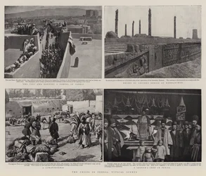 Die Krise in Persien, typische Szenen